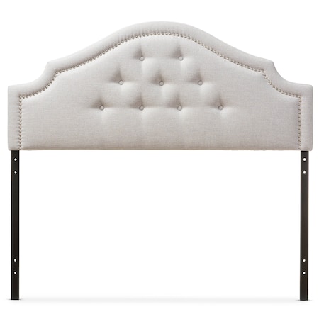 Baxton Studio Cora Modern Grayish Beige Upholstered King Size Headboard 124-6863